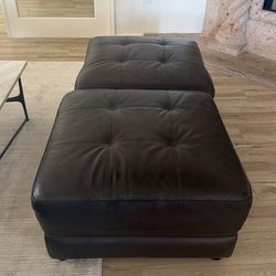 Ottoman Leather Set
