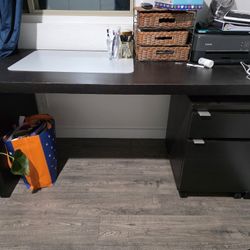 IKEA Desk and File Cabinet 