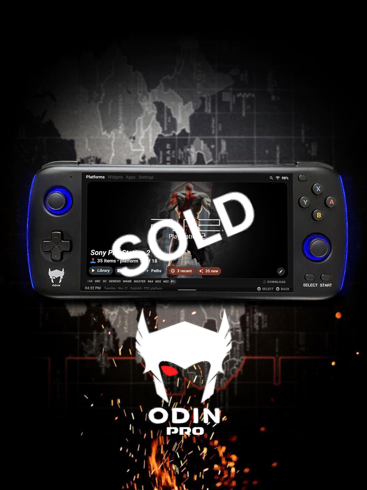 SoldAYN Odin Pro 250GB+512GB Android+Emulation! New Open Box!