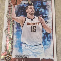 2025 Topps Holiday Nikola Jokic Short Print SSV-LB
