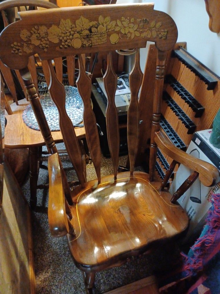 Solid Pine Country Rocking Chair