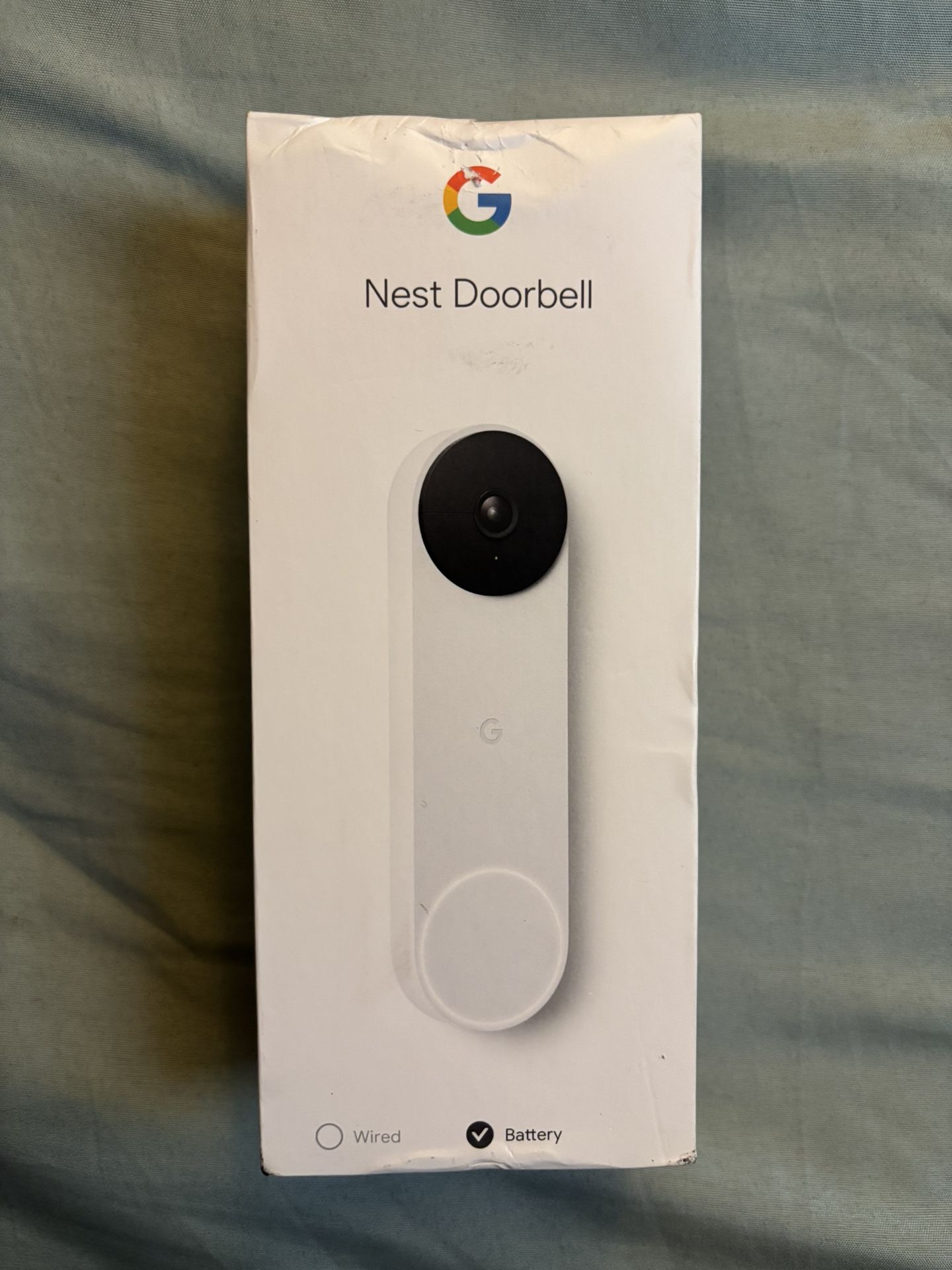 Google Nest Smart Camera Doorbell Battery - Snow White