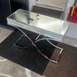 Mirrored console table 