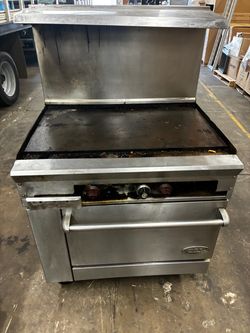 36” griddle with oven made by DCS (natural gas)