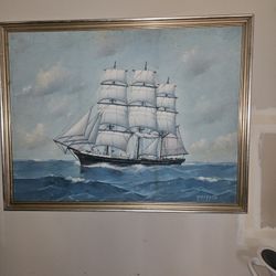 MARINE SAILBOAT PICTURE 4ft BY 3 Ft