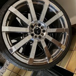 22” Rims And Tires For Sale 