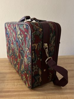 Vintage JORDACHE Small Tapestry Suitcase