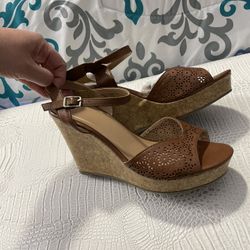 Brown Wedges Size 8