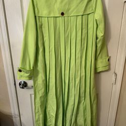 Lime Green Rain Jacket $30