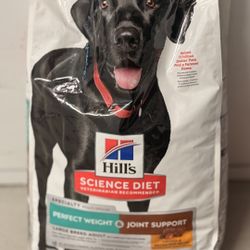 Hill’s Science Diet Adult Perfect Weight & Joint Support Large Breed 25 lb 🐶🐶🐶BAG SEALED AND NEW🐶🐶🐶