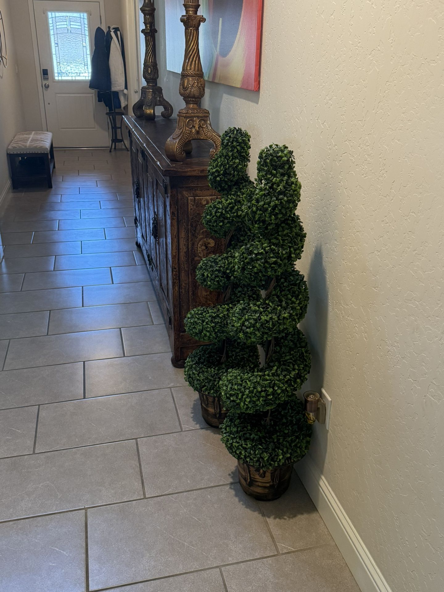 Artificial Twirling House Plants decor