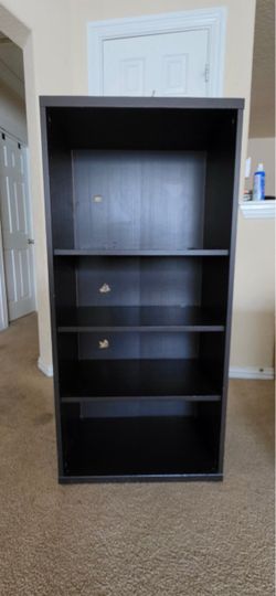 Black bookshelf/storage