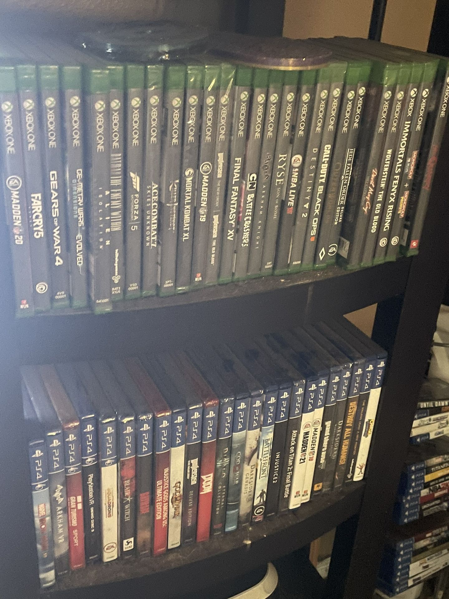 Assortment Of XBOX One And PS4 Games 