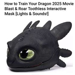 Dreamworks Dragons, How To Train Your Dragon, Electronic Blast & Roar Toothless Mask (kids/children )- Brand New In Unopened Box 
