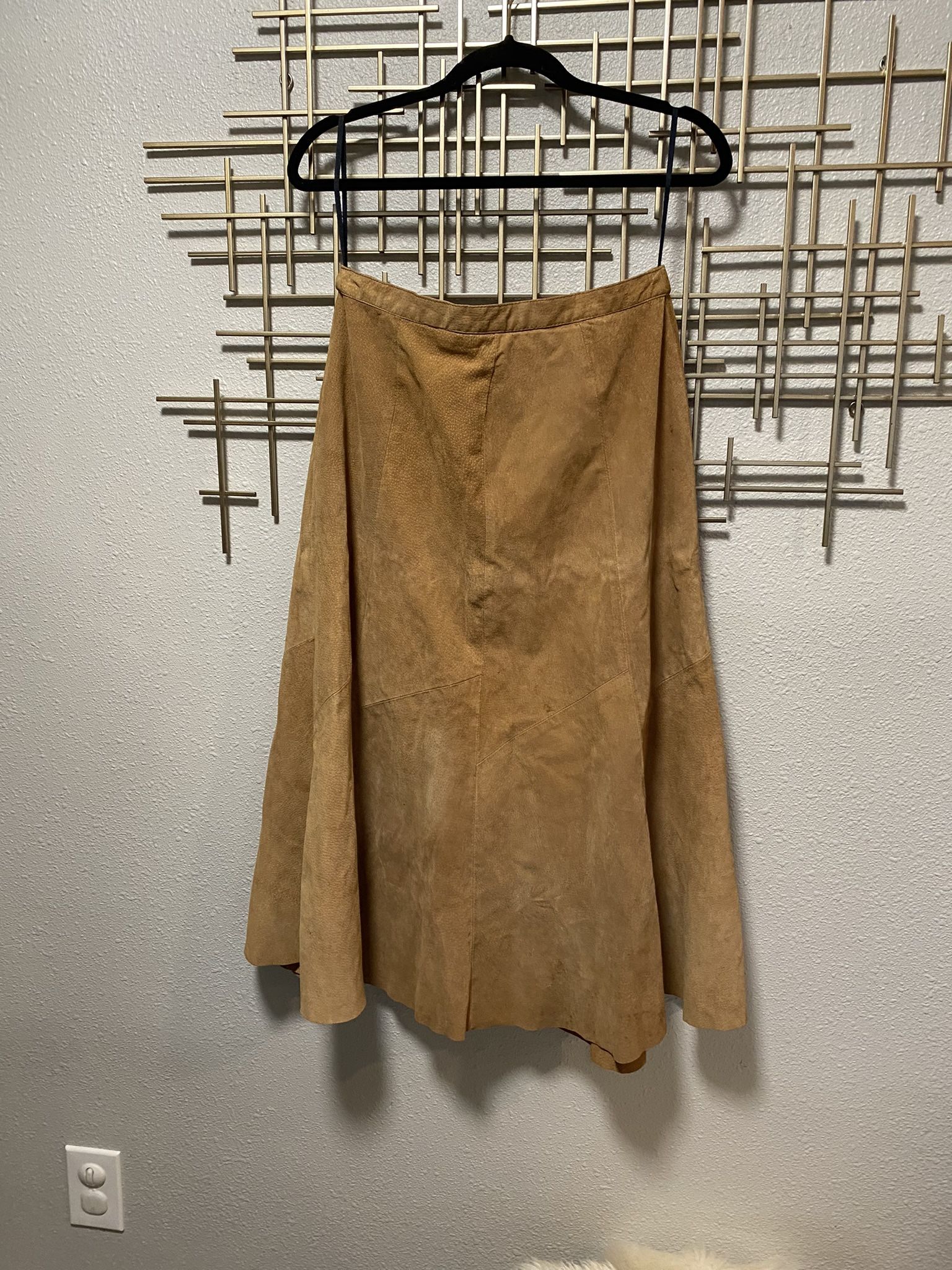 Vintage Aline Suede Skirt