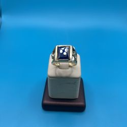 Mens 14k Birthstone Ring