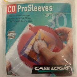 Case Logic - CD Pro Sleeves 15 - Sleeves - Will Hold 30 CD's (New)