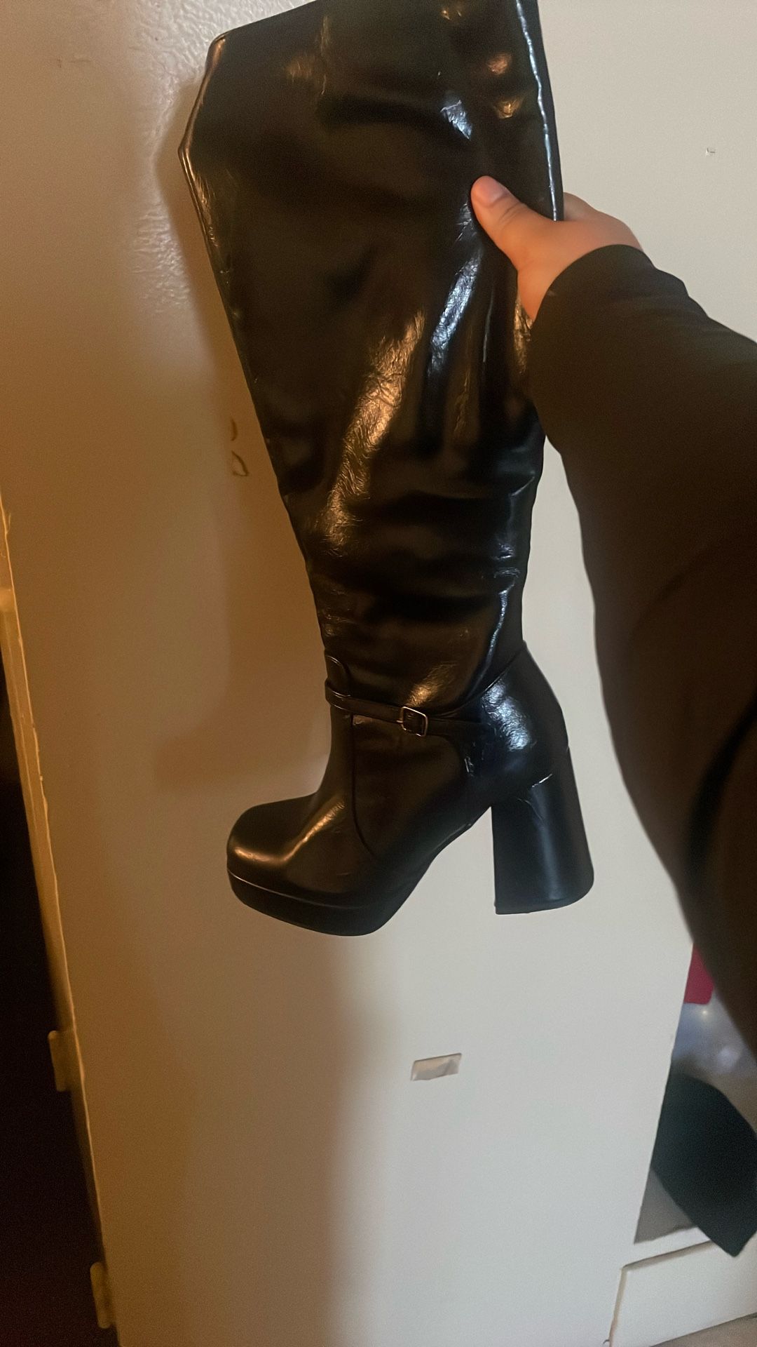 Black Knee High Boots