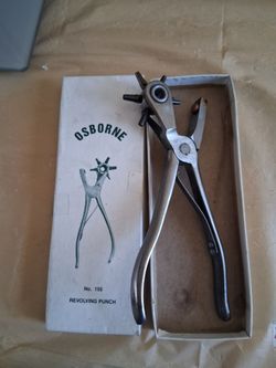 C.S. Osborne #155 1-6 Manual Leather Punch Device