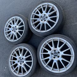 4 — 215/40r18 5x100 5x3.94 Subaru Wrx Toyota Corolla Prius Matrix Celica Impreza Wheels Rims !