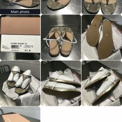 Via Spiga Pixey Blanc Wedge Sandals NIB 