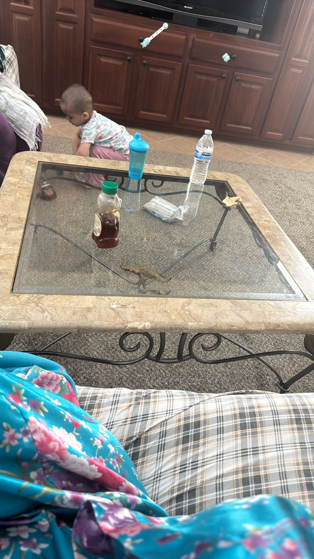 Glass Coffee Table $60