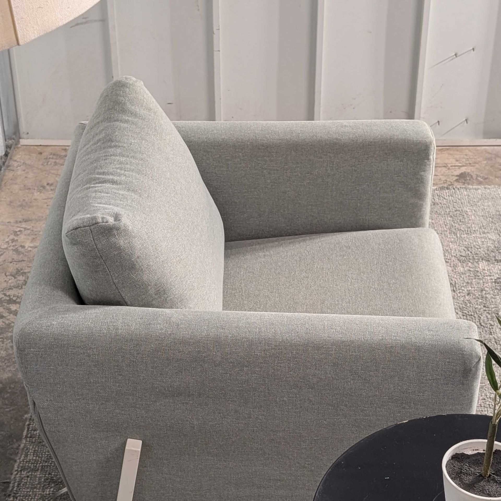 Comfy Grey Armchair in Polyfabric Blend β Modern Look + Delivery Offered