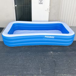 $35 (NEW) Full-Sized Inflatable Pool for Kids Adults, 118x72x22” Swimming Pool Outdoor, Garden, Backyard 