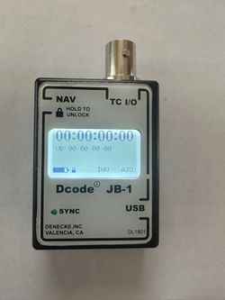 Denecke Dcode JB-1 Syncbox Timecode Generator -Like New!!!