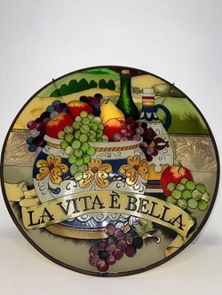 La Vita E Bella Rounded Stain Glass