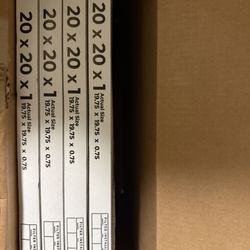 Air AC Filter 20x20x1 (4 total) New