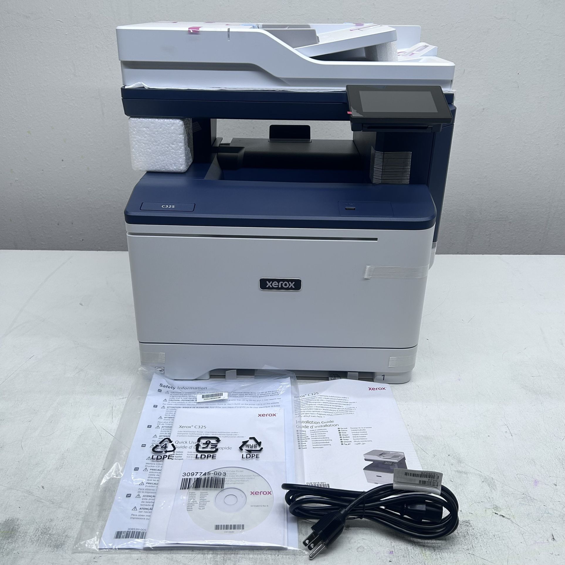 Xerox C325 Color All-in-One Printer, Laser, DADF, Copy, Print, Scan, Fax, Email, Letter, Energy Star Certified, up to 35 PPM