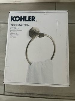 Brand New Kohler Brushed Nickel Towel Ring