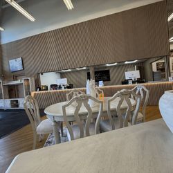 Dining Oval Table + 6 Chairs