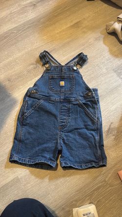 2T Carhartt overall jean shorts
