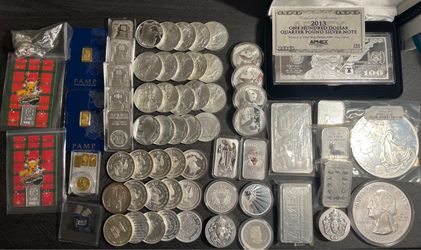 Bullion Rounds Bars Scott’s dales Eagles Maples Gold Platinum Pamps