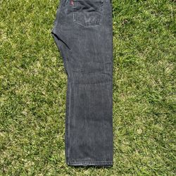 Levi’s 501 Button Fly Black Denim