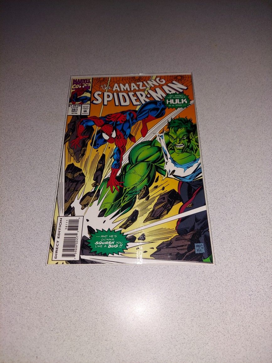 1993 THE AMAZING SPIDER-MAN #381 COMIC BAGGED AND BOARDED