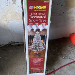 4ft. Flocked Christmas Tree