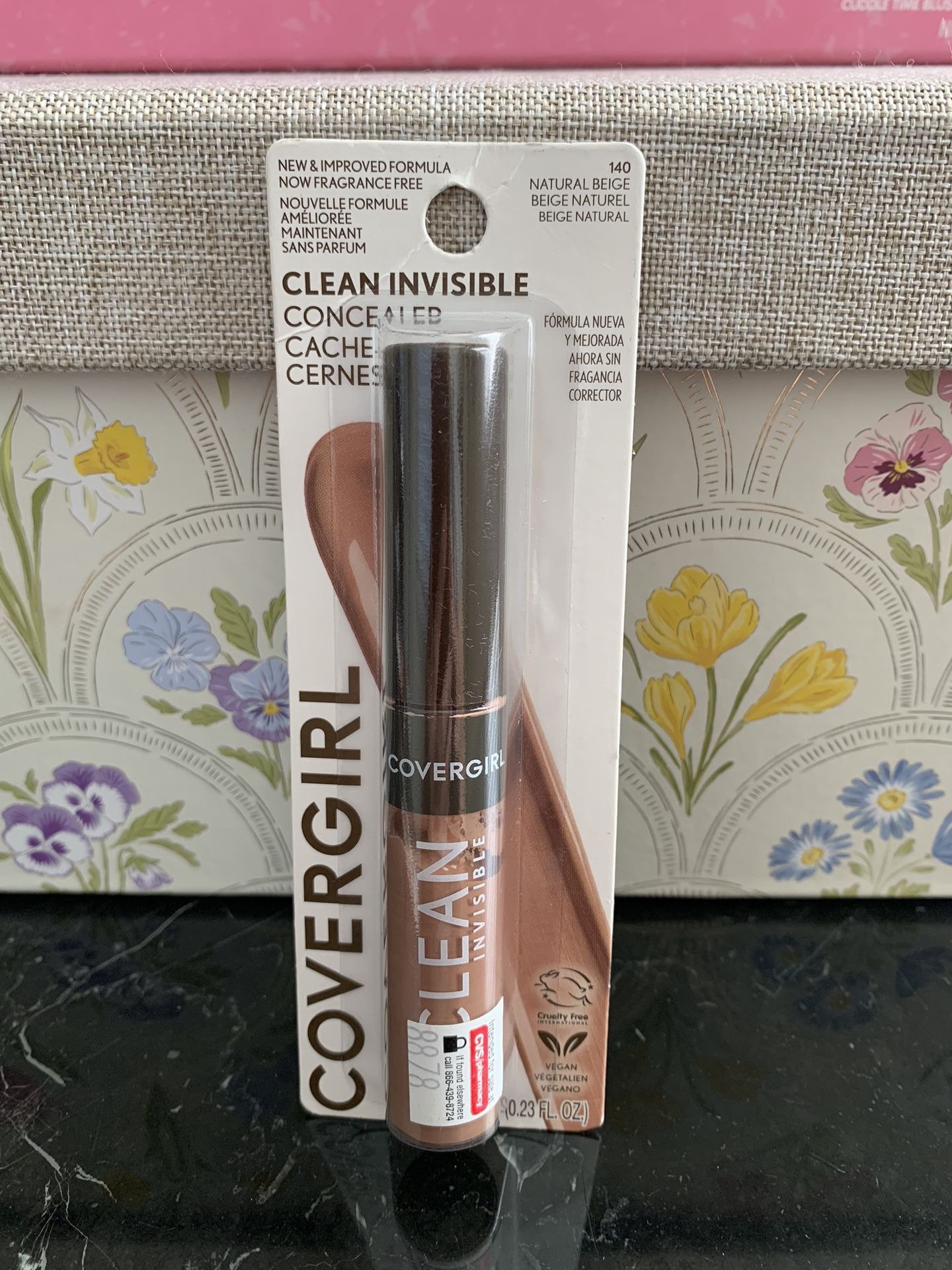 COVERGIRL Clean Invisible Liquid Concealer, 140 Natural Beige, 0.23 fl oz New. $4.00