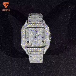 Sliver Moissanite Watch