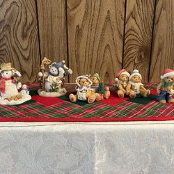 Christmas Cherished Teddies Figurines 