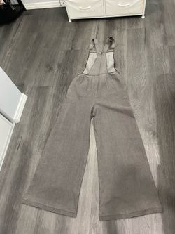 Womens overalls gray size medium