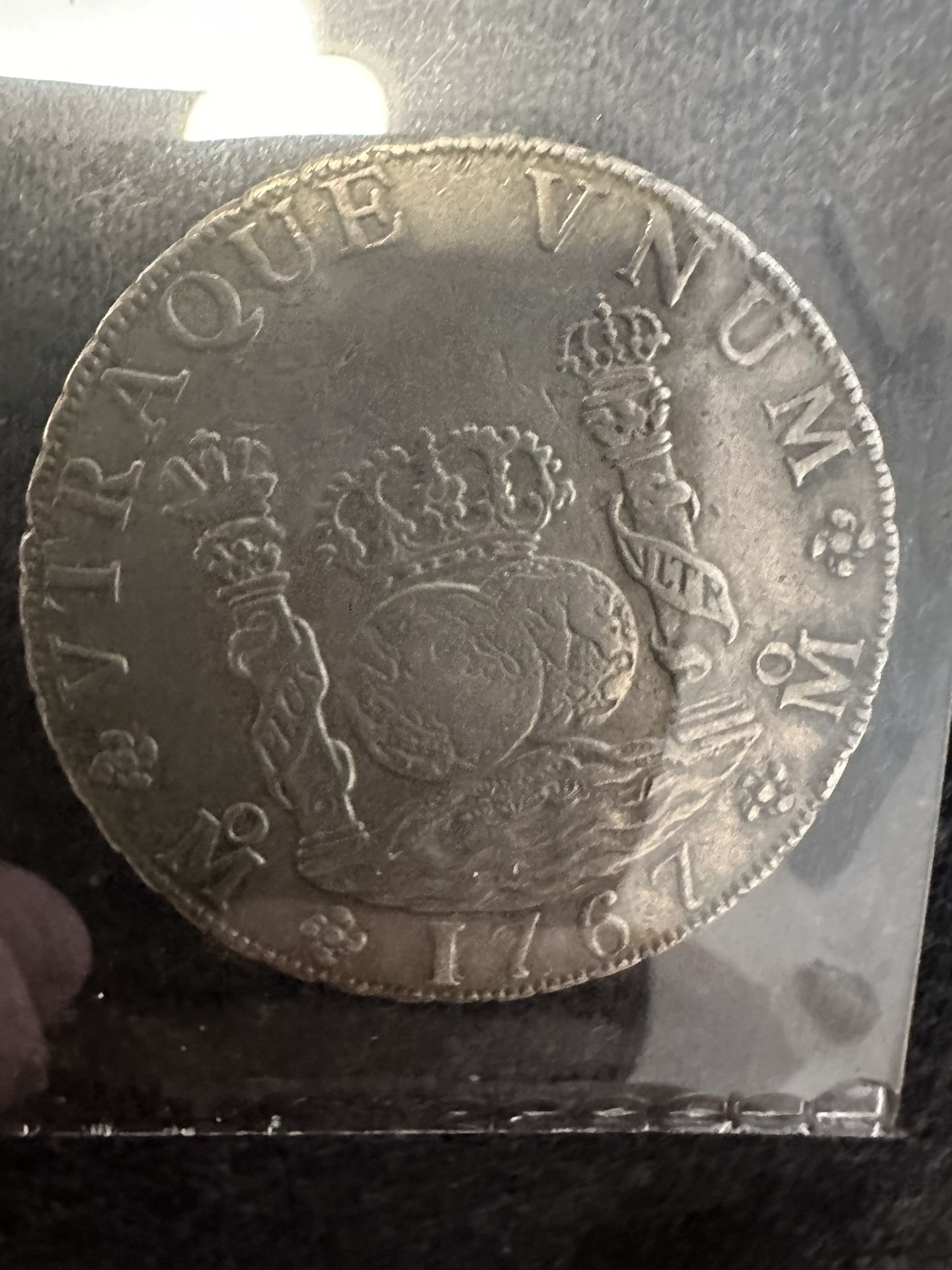 1767 8 Real  Carlos III Mexico Silver In Good Condition 