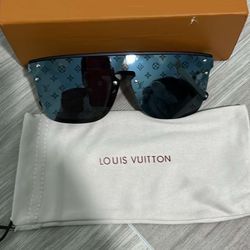 LOUIS VUITTON UNISEX BLUE MONOGRAM SUNGLASSES