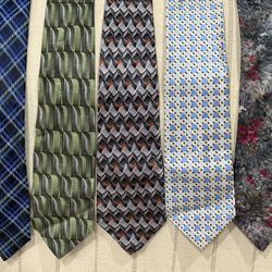 5 Designer Men's Ties - Mara, Arrow, Cardin, Austin, Surrey