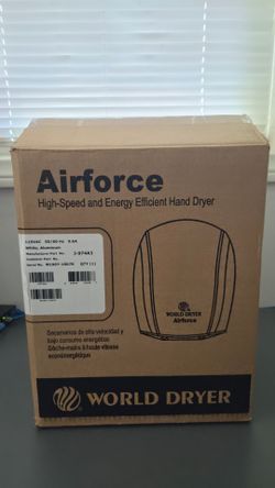 World Dryer J-974A3 White Aluminum Automatic Hand Dryer