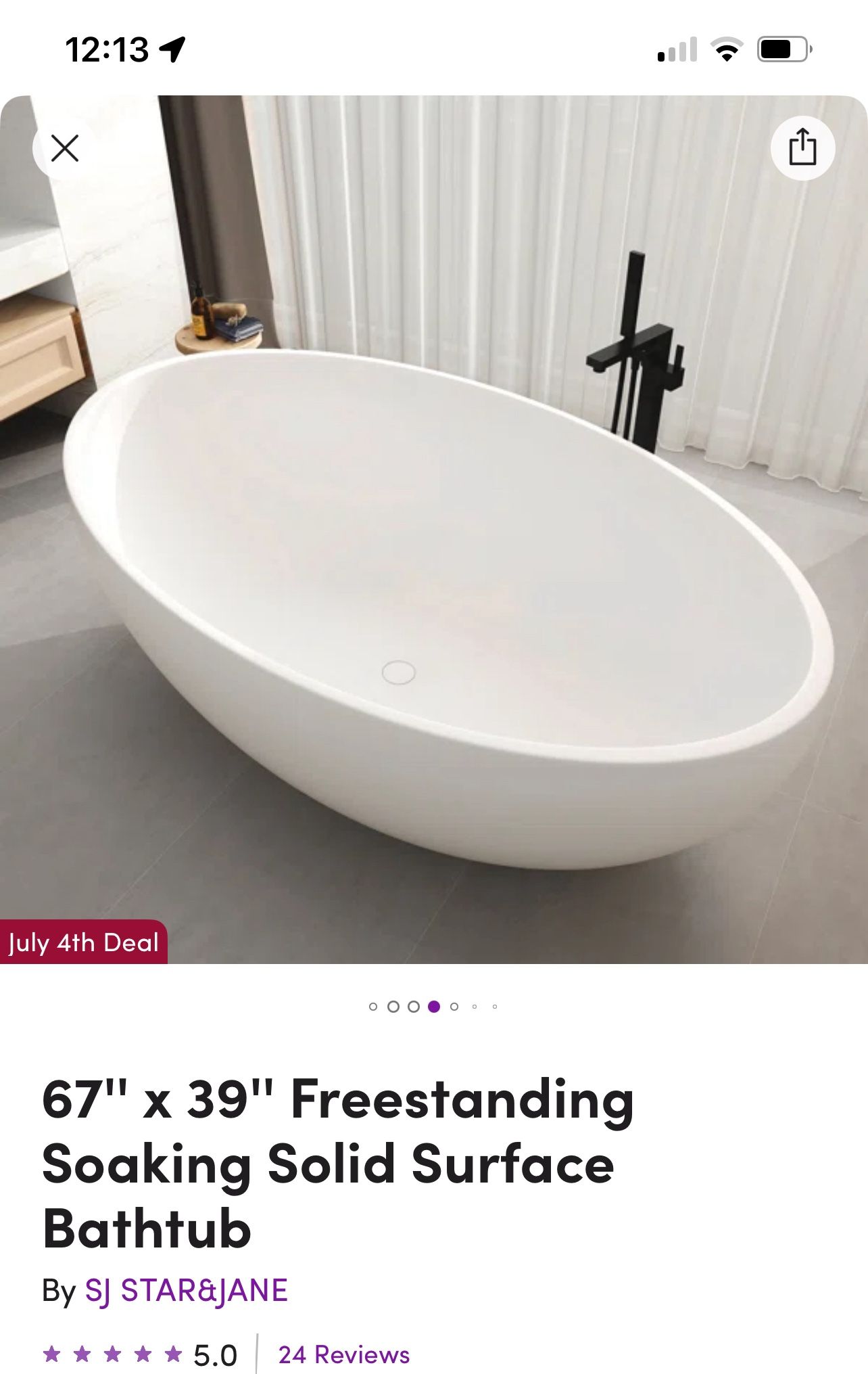 Bath tub, Still in Box