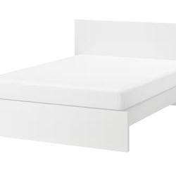 White Queen Bed frame 