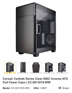 Corsair Carbide Series Clear 600C Inverse ATX Full-Tower Case